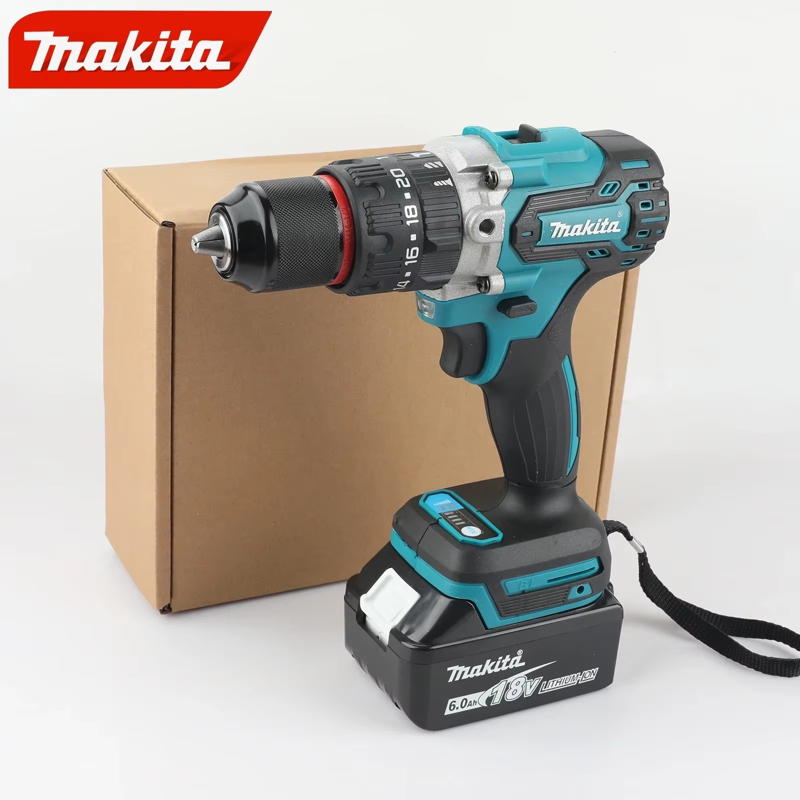 Makita Drill Ddf484 - Furadeira/Parafusadeira Elétrica Sem Fio Makita DDF487,