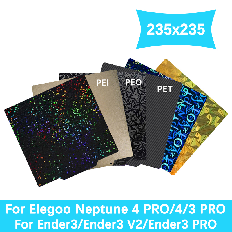 235x235mm pei peo pet pey mola - Creality Printer K1 avaliação e preço
