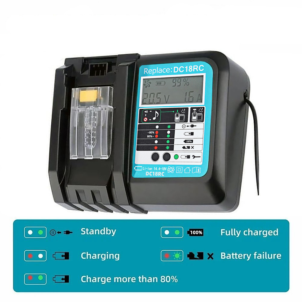Carregador Rápido DC18RC com V - Makita Drill Hp1640 avaliação e preço